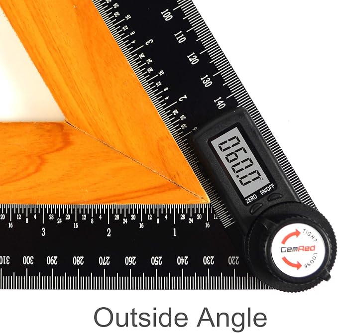 GemRed 82305 Aluminum Digital Angle Finder Protractor - Image 8