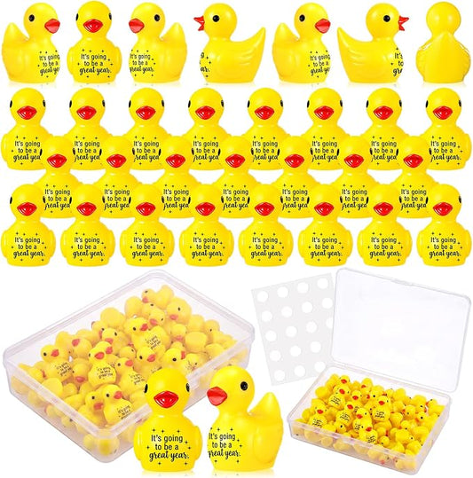 Skylety 30 Pcs Back to School Mini Resin Ducks by Skylety
