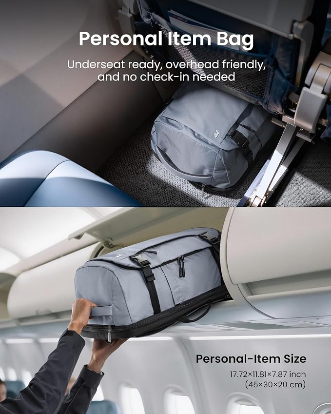 tomtoc Travel Backpack 28L, TSA Friendly Flight Approved Carry-on Luggage - Image 4