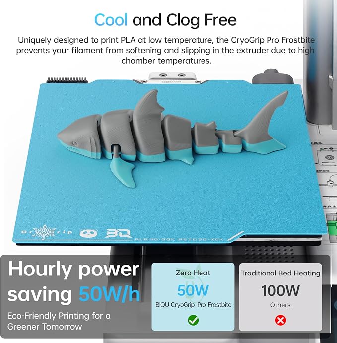 BIQU CryoGrip Pro Frostbite for Bambu-Lab A1 Mini 3D Printer 184x184mm Cold - Image 3