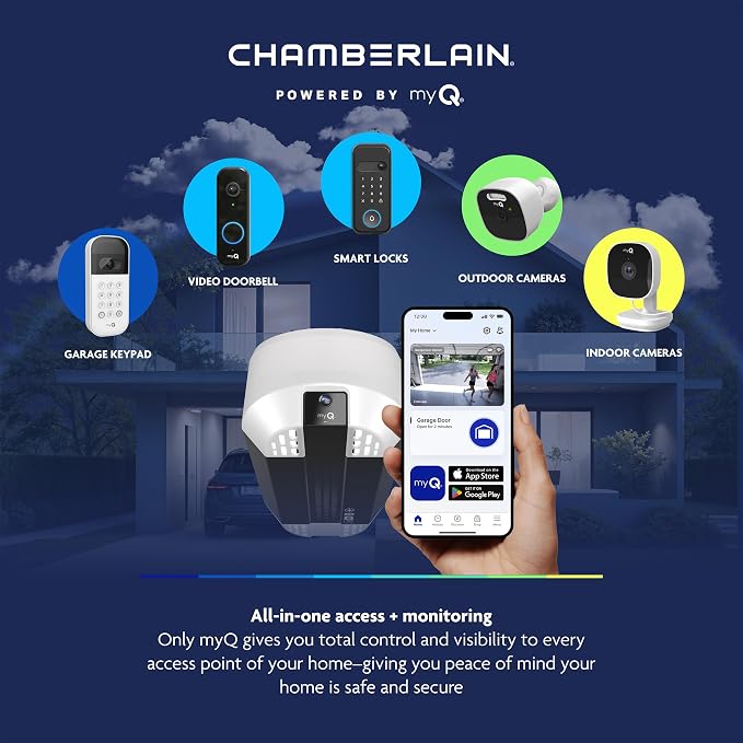Chamberlain 3/4 HP Chain Drive Smart Garage Door Opener - Image 10