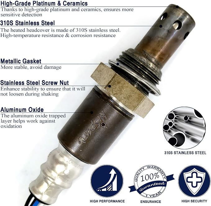 HiSport Oxygen Sensor Heated O2 Sensor, 4-Wire Air Fuel Ratio Sensor Compatible - Image 2