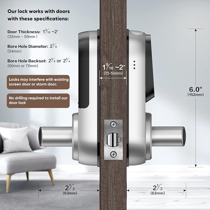 Sifely Keyless Entry Smart Lock - Image 6