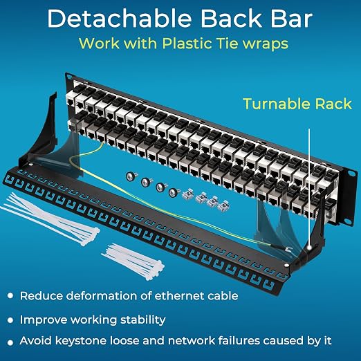 Rapink Patch Panel 48 Port Cat7 - Image 6
