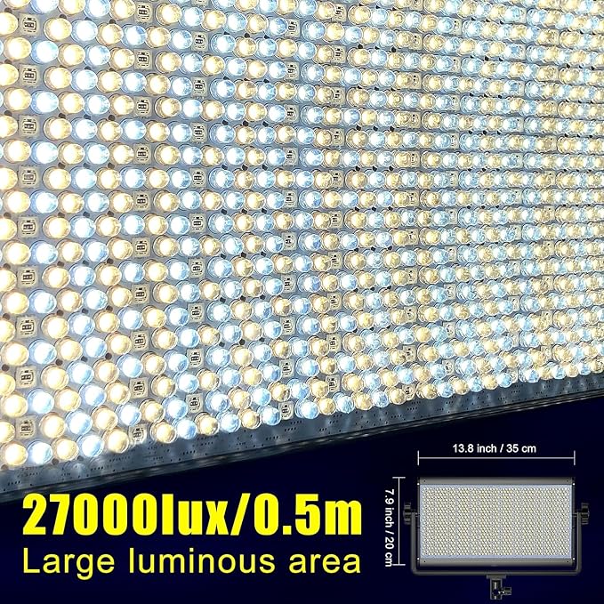 GVM 1500D RGB Video Light, 75W Dimmable Bi-Color Panel Light - Image 2