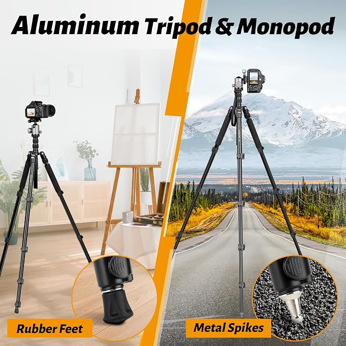 JOILCAN Tripod for Camera, Heavy Duty Travel Tripods for Spotting Scope - Image 5