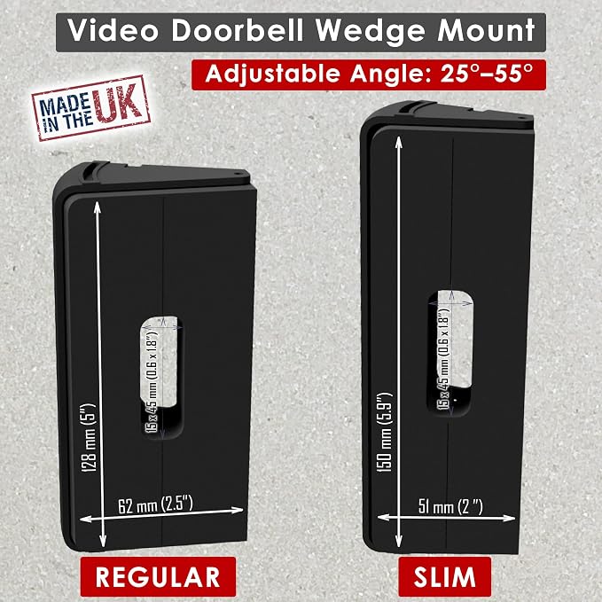 No Drill Adjustable Doorbell Angle Mount Compatible - Image 6
