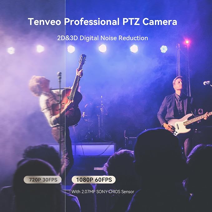 Tenveo AI Auto Tracking NDI PTZ Camera 3G-SDI/HDMI/USB3.0/LAN PoE 30X - Image 4