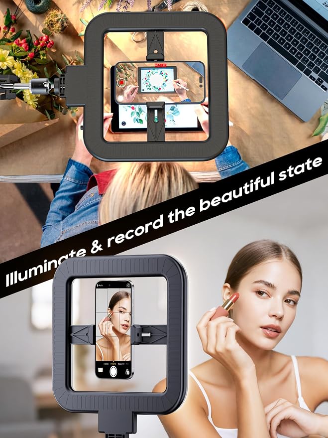 12'' Selfie Ring Light with Clamp Stand - Image 4