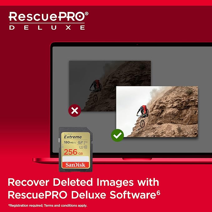 SANDISK 256GB Extreme SDXC UHS-I Memory Card - Image 6