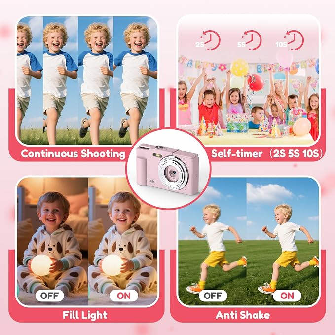 Digital Camera, FHD 4K Digital Point and Shoot Camera - Image 8