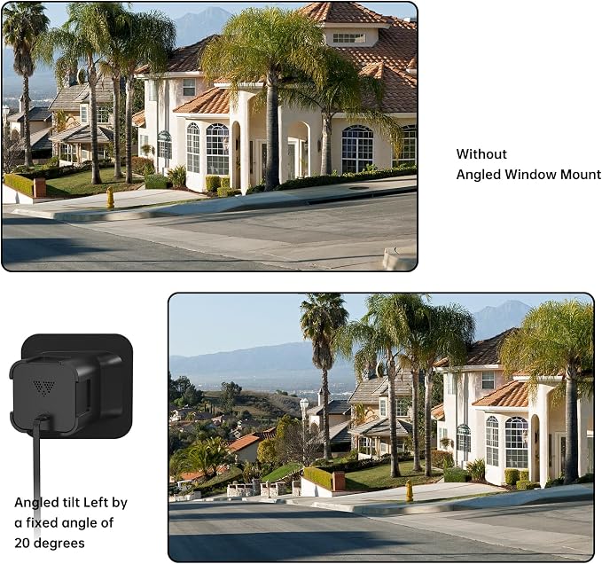 Window Mount for Wyze Cam V4/V3/V3 Pro, 20 Degree Tilt, No Screws, Self-Adhesive - Image 7