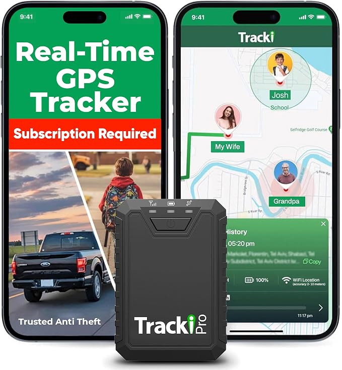 Tracki Pro GPS Tracker for Vehicles, Subscription Required, Cancel Anytime – by Tracki
