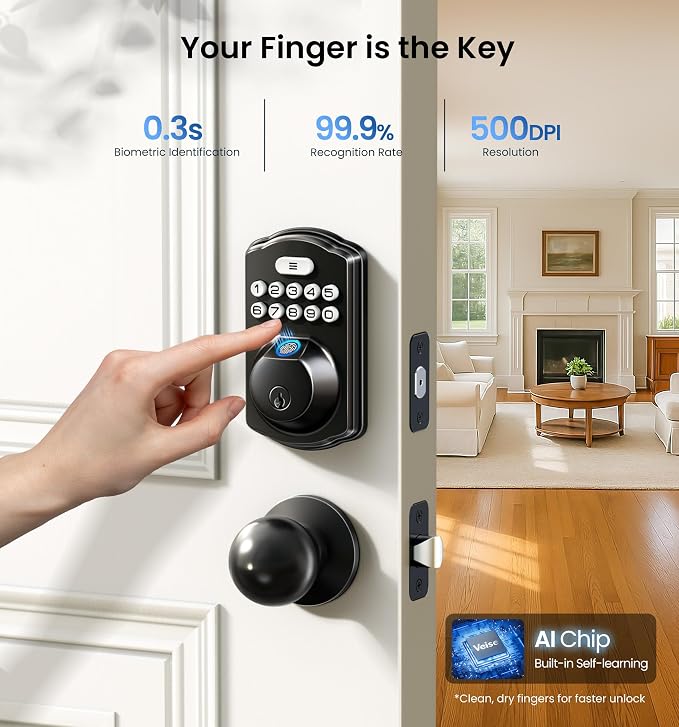 Veise Fingerprint Door Lock - Image 2
