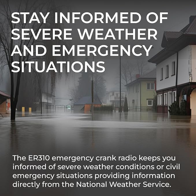 Midland - ER310, Emergency Crank Weather AM/FM Radio - Multiple Power Sources - Image 7