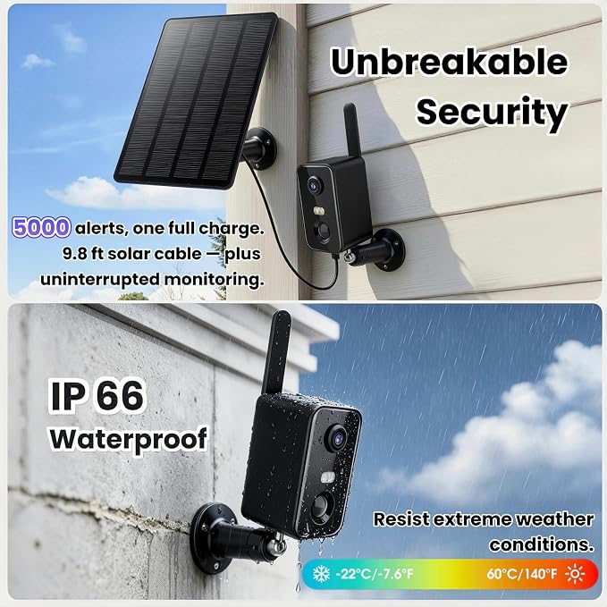 No WiFi Security Camera, 4G LTE Cellular Security Camera Battery Powered - Image 7
