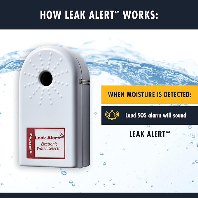 Zircon Leak Alert Electronic Water Leak Detector & Flood Sensor Alarm - Image 5