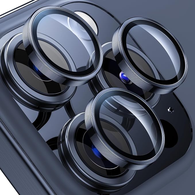 WSKEN for iPhone 15 Pro/iPhone 15 Pro Max Camera Lens Protector, Shatterproof by SmartProtectionGreenerFuture