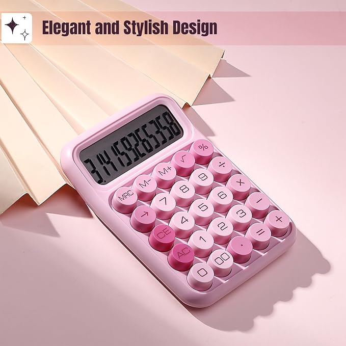Mr. Pen- Mechanical Switch Calculator, 12 Digit Large LCD Display, Mechanical - Image 4