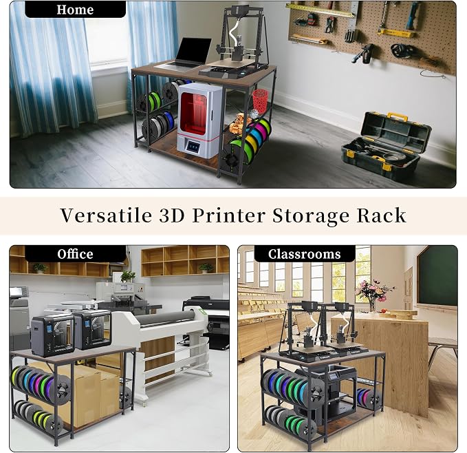 Upgraded 3D Printer Stand, Large 3D Printer Filament Storage Rack - Image 7