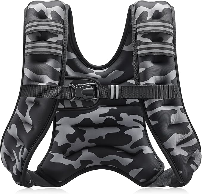 ZELUS Weighted Vest, 6lb/8lb/12lb/16lb/20lb/25lb/30lb Weight Vest by ZELUS