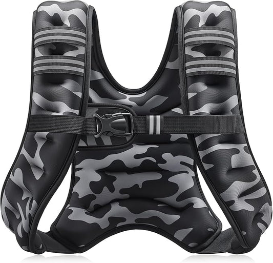 ZELUS Weighted Vest, 6lb/8lb/12lb/16lb/20lb/25lb/30lb Weight Vest by ZELUS