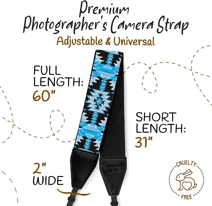 Art Tribute Camera Strap For Photographers Padded Universal Fit Neck Shoulder & - Image 5
