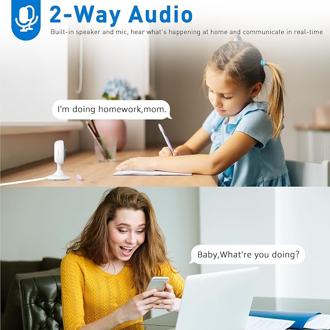 WiFi Security Camera 2K, Indoor Home Cameras - Image 2