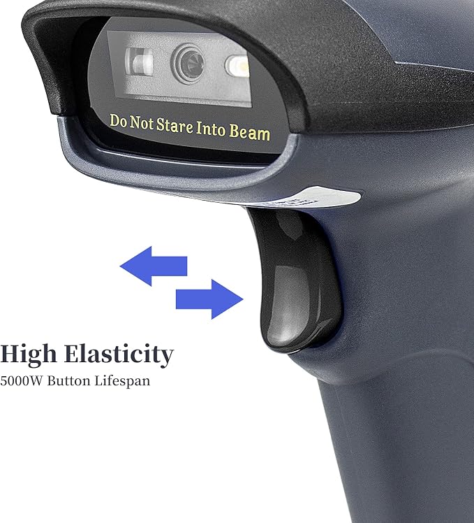 NETUM USB Barcode Scanner with Stand Wired Handheld Bar Code Reader 1D CCD - Image 4