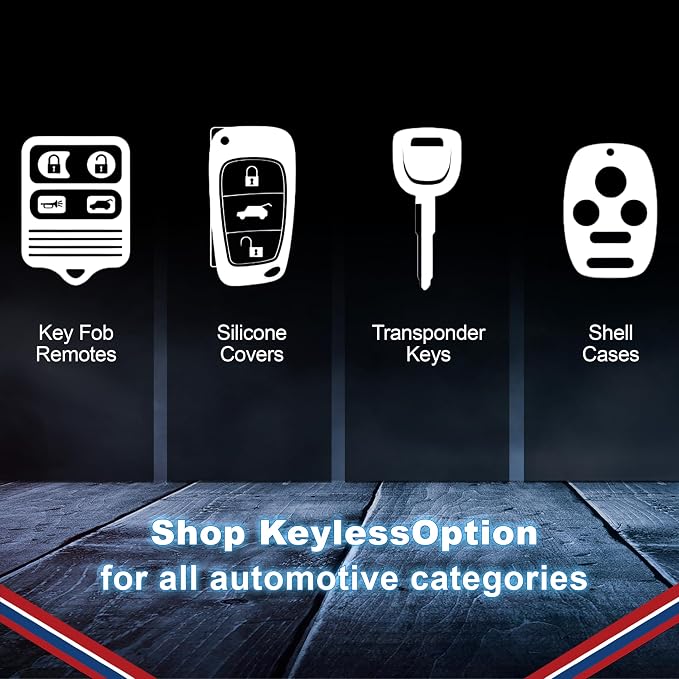 2X KeylessOption Key Fob for 2002 2003 2004 2005 2006 2007 2008 2009 2010 2011 - Image 7