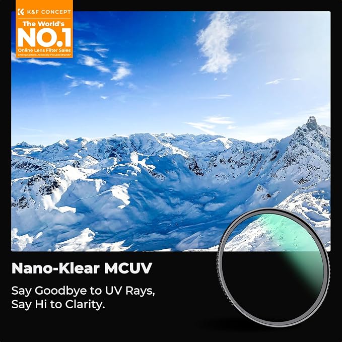 K&F CONCEPT 37mm MC UV Lens Protection Filter - Image 2