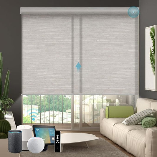 SmartWings Motorized Blind Light Filtering Shade Work by SmartWings