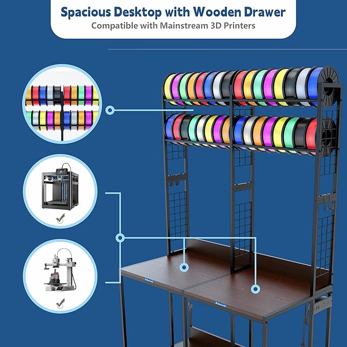 Upgraded Dual 3D Printer Stand - Image 5
