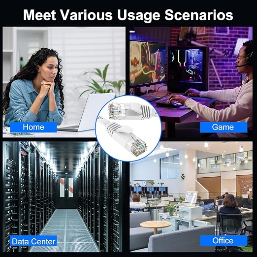 Cat 6 Ethernet Cable 1ft Flat Internet Network Cables - Image 9