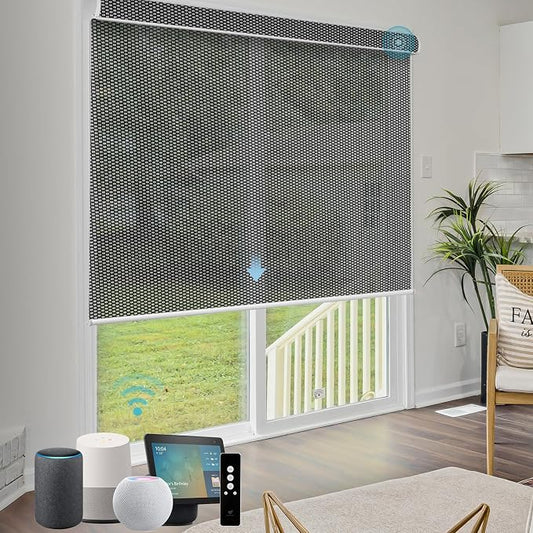 SmartWings Motorized Shades 5% Openness Work by SmartWings