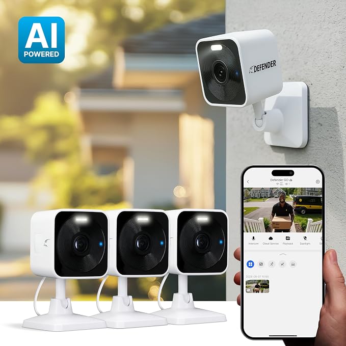 Defender GO 2K AI Powered WiFi Indoor/Outdoor Home, Baby Security Camera - Image 2