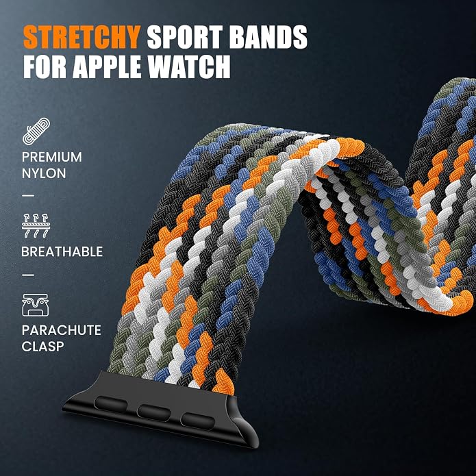 Elastic Sport Band for Apple Watch Ultra 3/2/1 Bands 49mm 46mm 45mm 44mm 42mm - Image 3