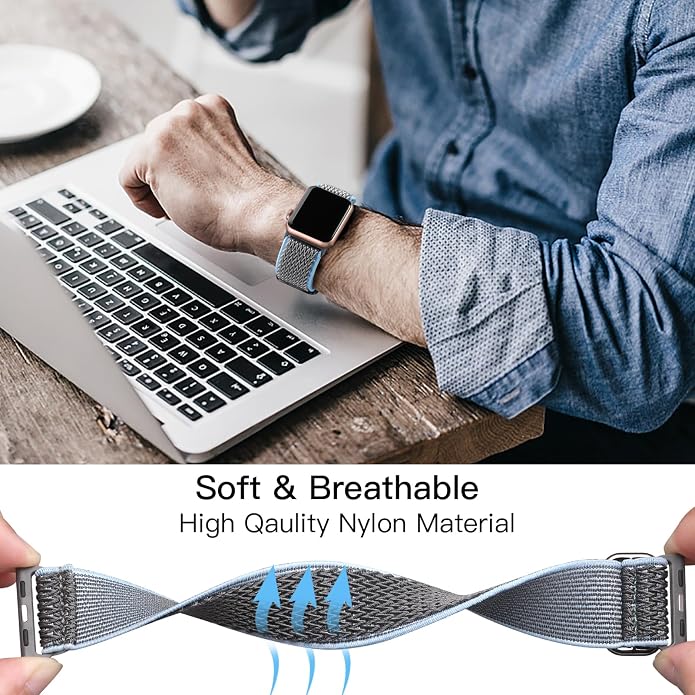 Lerobo Stretchy Nylon Solo Loop Band, Compatible - Image 4