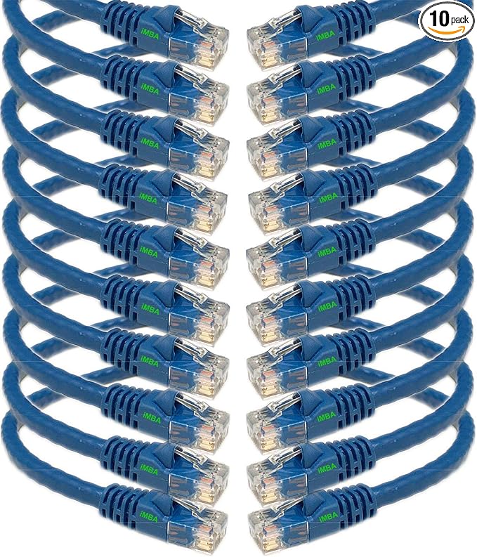 iMBAPrice - 3ft Cat5e Network Ethernet Patch Cable - Blue by iMBAPrice