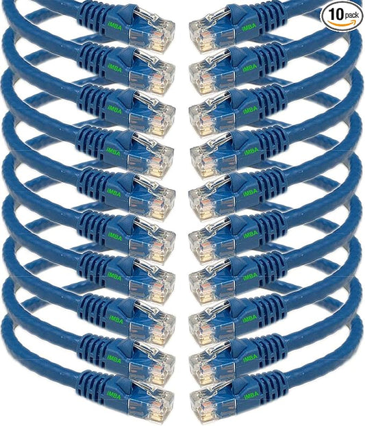 iMBAPrice 7' Cat5e Network Ethernet Patch Cable, 10 Pack by iMBAPrice