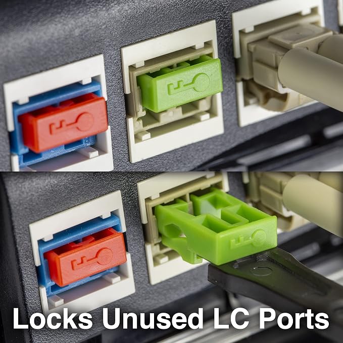 NTW NL-LCPBK10-GN Net-Lock Locking LC Port/Dust Blocker - Image 2