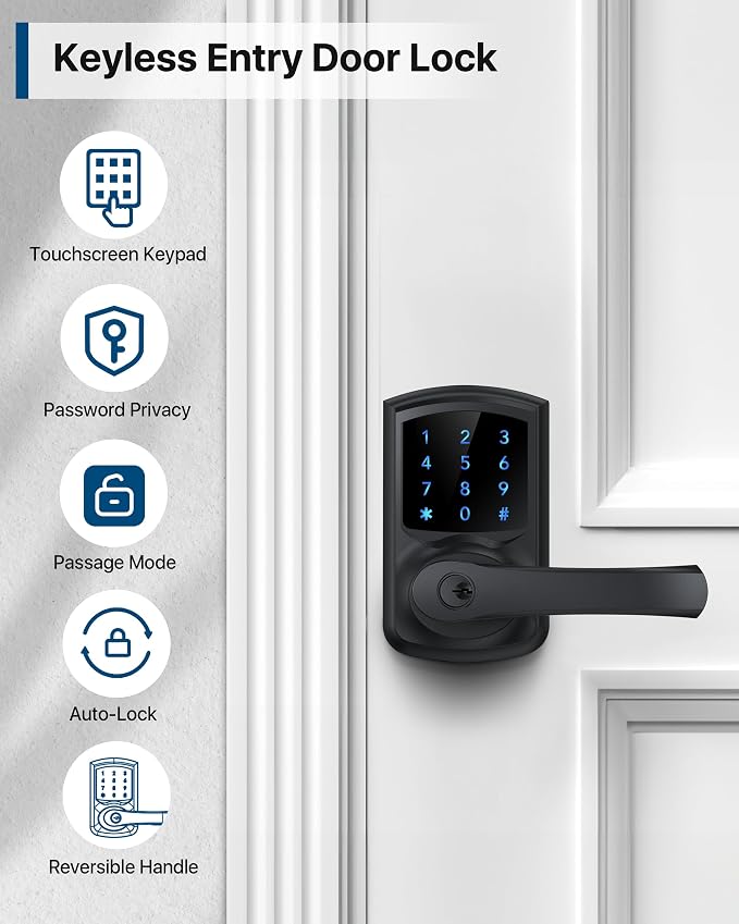 HIDALIFE Keyless Entry Door Lock, Keypad Door-Lock - Image 2