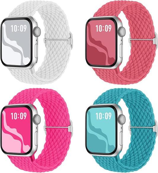 4 Pack Braided Stretchy Bands Compatible by Suitisbest