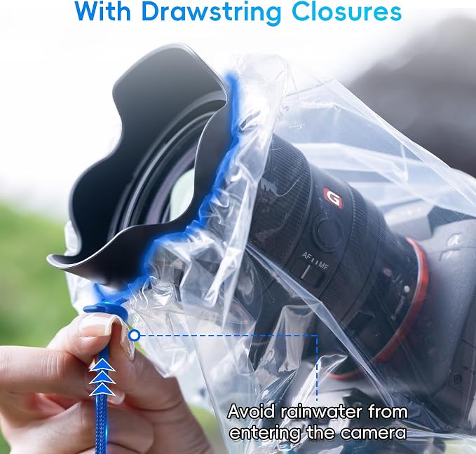2 Pack Camera Rain Cover Clear Sleeve Protector - Image 5