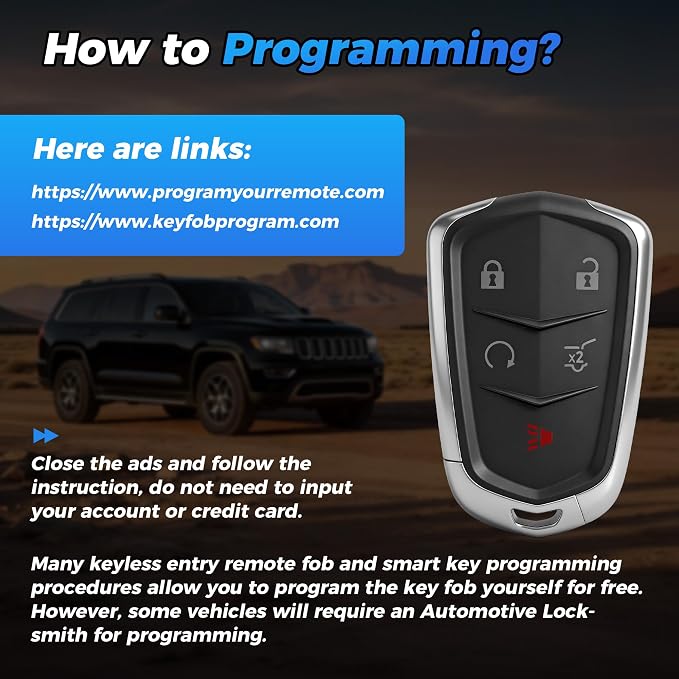 Smart Key Fob 13598516 13510245 433Mhz HYQ2EB Keyless Entry Remote Control - Image 3