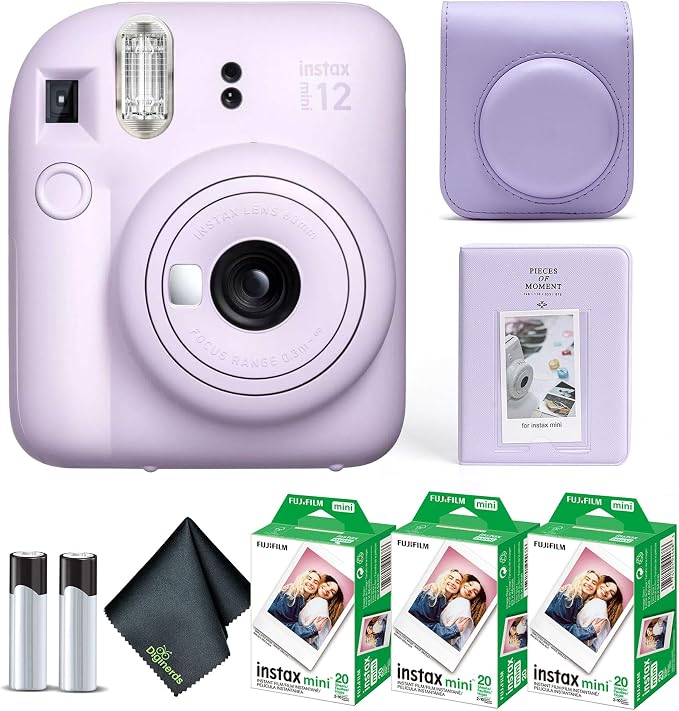 Fujifilm Instax Mini 12 Instant Camera Lilac Purple Bundle by FUJIFILM