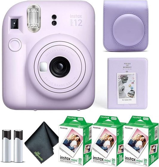 Fujifilm Instax Mini 12 Instant Camera Lilac Purple Bundle by FUJIFILM
