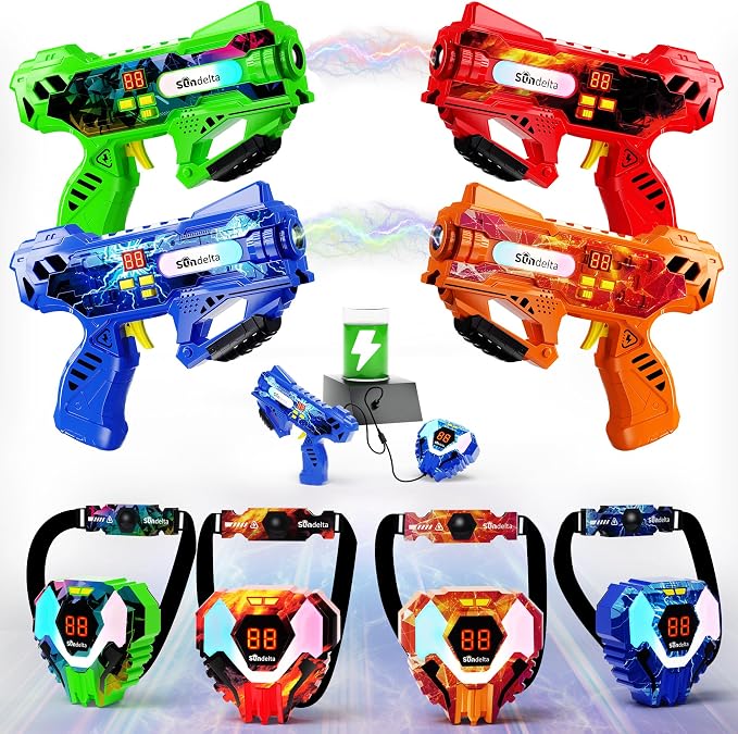 Rechargeable Laser Tag Guns Set of 4 by sundelta