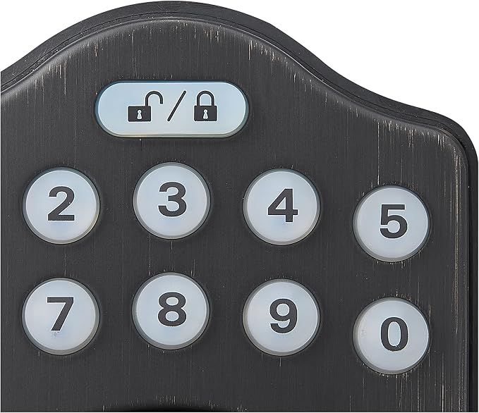 Amazon Basics Traditional Electronic Keypad, Keyless Entry Door Lock Deadbolt - Image 4