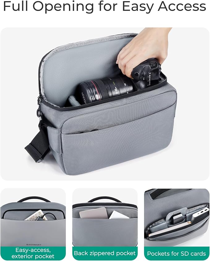 BAGSMART Camera Sling Bag, Small Camera Bags - Image 4